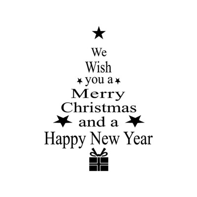 

Toponeto New Year Merry Christmas Snowflake Wall Sticker Home Shop Windows Decals Decor