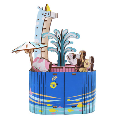 

YIWULA3D Wooden Puzzle Toy-DIY Model Craft Kit Home Decoration Xmas Xmas Music Box