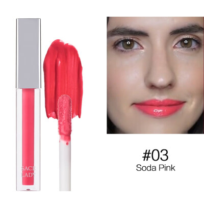 

1Pc Lips Makeup 9 Colors Liquid Lipstick Mirror Surface Lip Gloss Tint Lasting Moisturizing Non-stick Cup Lip Glaze