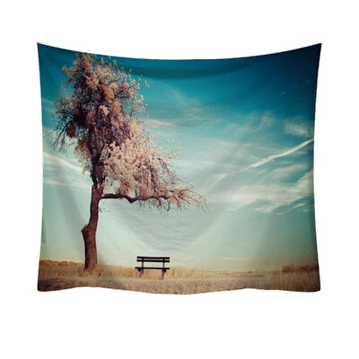 

Toponeto Fashion Tapestry Green Leaf Pattern Fresh Style Decorative Tapestry Home Decor