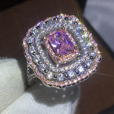 

New Cute Romantic Rhinestone Ring Crystal Exaggerated Rings For Women