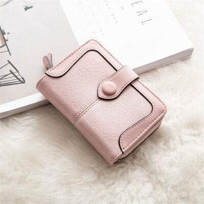 

Tailored Women Short Wallets Mini Money Purses Small Fold Female Coin Purse Card Holder