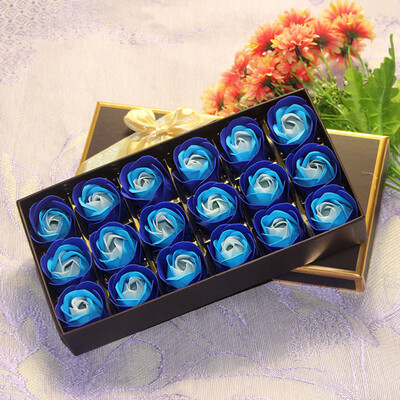

Gobestart 18Pcs Scented Rose Flower Petal Bath Body Soap Wedding Party Gift