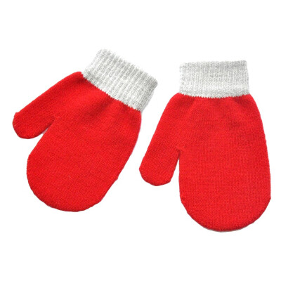 

Kid Mittens Winter Knitted Gloves For Boys Girl Soft Warm Gloves