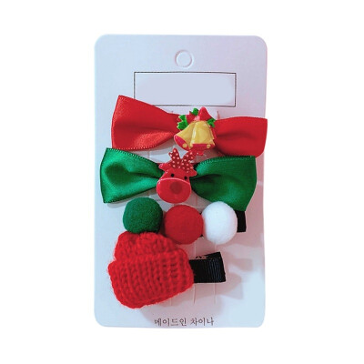 

Girls Hair Clips Cute Christmas Santa Claus Design Hair Pin Set Children Hairpin Princess Hair Accessories new