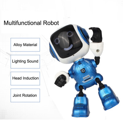 

Tailored Electric LED Sound Intelligent Alloy Robot Toys Novelty Phone Stand For Kids