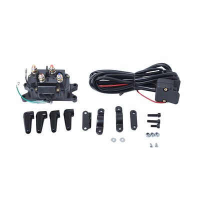 

12V Motorcycle ATVUTV Winch Relay Solenoid Contactor with Rocker Switch Handlebar Control Line