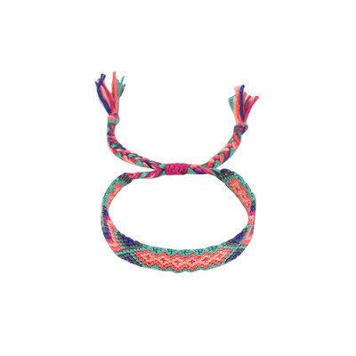 

Boho Colorful Hand Woven Cotton Rope Bracelets Multicolor Braided Handmade Friendship Bracelet Adjustable