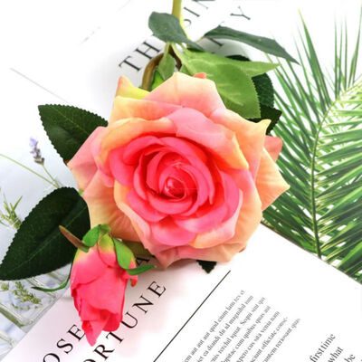 

Artificial Chinese Rose Flowers Chinese Rose Branch for Home Shop Decor Fake Flower Bouquet Simulation Chinese Rose Decor
