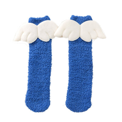 

5 Pair kids Socks Boy Girl Cute Wing Design Cotton Infant Children Soft Crib Leg Warmer For boy girl