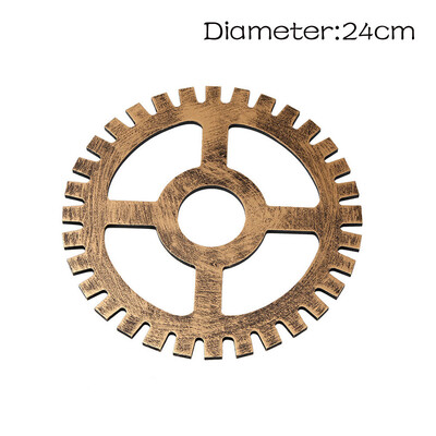 

Gobestart European Modern Vintage Steampunk Gear Industrial Style Wall Home Decoration Sil