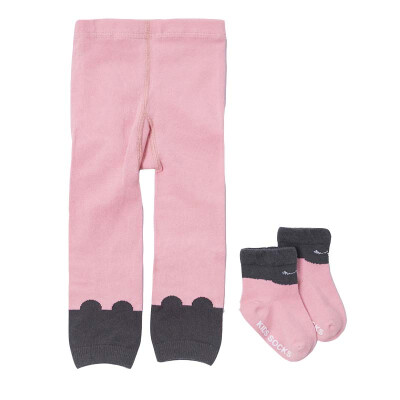 

Baby Girl Cotton Fashion Print Cartoon Skinny Long Trousers Toddler Cute Socks Set