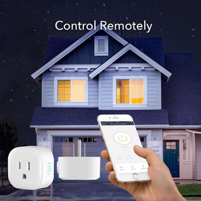 

Gobestart Smart Plug Wi-Fi Enabled Mini Outlets Smart Socket Control Your Electric Devic