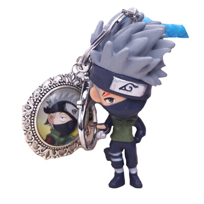 

Hot 3D Anime Keychain Keyring Naruto Keychain Figure Kakashi Naruto Doll Key chain