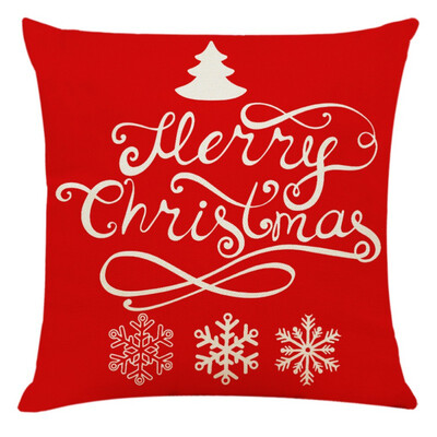

Christmas Pillow Cover Linen Decorative Pillowcases Sofa Cushion Cover For Home Living Room 4545cm Without Core