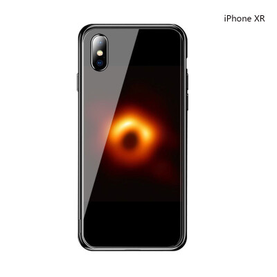 

New Black Hole Glass Painted Phone Case Shockproof Cover Case Drop Protection For Iphone