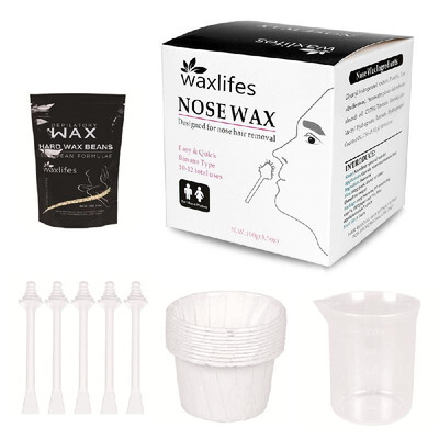

Nose Hair Removal Nose Wax Applicators Wax Beans Kit Safe for Men & Women