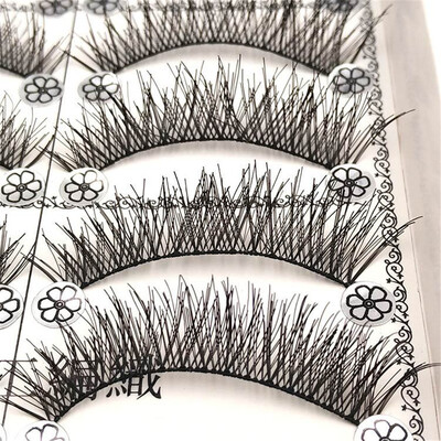 

Tailored Handmade Natural Fashion Long False Eyelashes For Makeup 10 Pairs