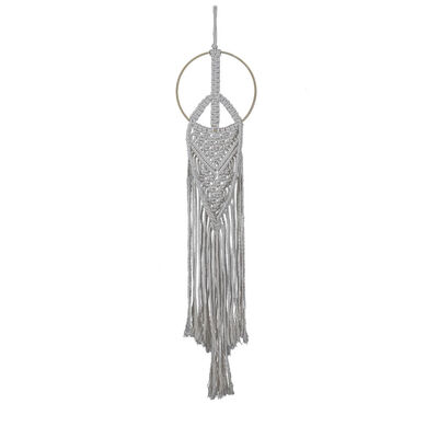 

Circle Shape Long Bohemian Macrame Tapestry Cotton Woven Home Wedding Decoration Hanging Wall Art