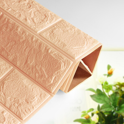 

Gobestart DIY 3D Brick PE Foam Wallpaper Panels Room Decal Stone Decoration Embossed
