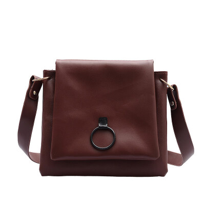 

Women Fashion Casual Messenger Bag Concise Wild Single Soulder Bag Vintage Leather Crossbody Bag Bolsa Feminina