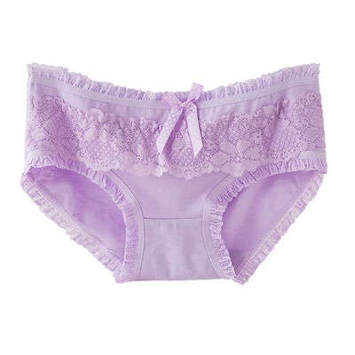 

Sexy Summer New Style Women Fashion Design Lingerie Seamless Briefs Lace Bow Low Waist Sexy Underwear Panties Women