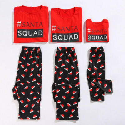 

AU Family Matching SQUAD Pajamas Sets Women Kids Sleepwear Nightwear Pyjamas PJS