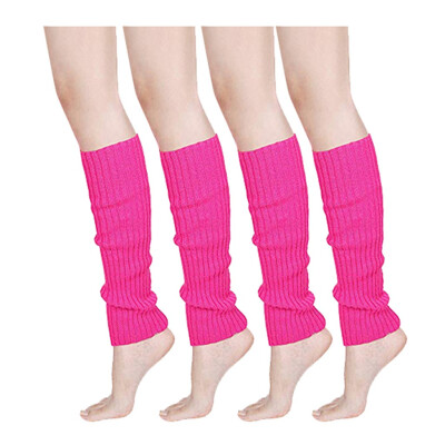 

Tailored Women & Men Fluorescence Color Stripe Boot Cuffs Warmer Knit Leg Party Stockings