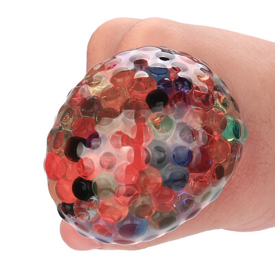 

〖Follure〗Spongy Rainbow Ball Toy Squeezable Stress Squishy Toy Stress Relief Ball For Fun
