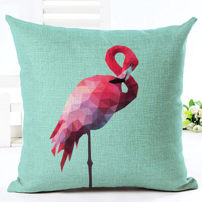 

1Pc Flamingo Pillow Case Cover Sofa Cushion Pillow Cushion Pillowcase For Home Decoration