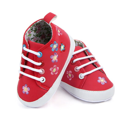 

Infant Baby Shoes PU Leather Cartoon Floral Style First Walker Girls Toddler Kids Footwear Soft Sole No-slip Prewalkers