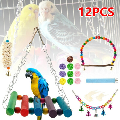 

Bird Toy Pet Bird Cage Bird Parrot Toy Bell Toy Hanging Bell Hammock Swing Toy Hanging Toy Bite Toy