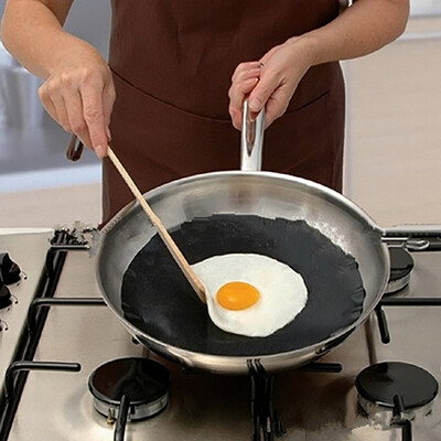 

2pcs wok Frying Pan Mat Teflon Non-stick Fry wok pan Liner Sheet Round Cooking Wok Mats dessous de plat rond Wholesales