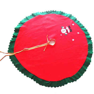 

60cm 80cm 90cm Santa Claus Tree Skirt Christmas Tree Skirts XMAS Tree Decoration Merry Christmas Supplies Snowman Tree Skirt