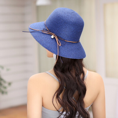 

Hat ladies summer Korean Beach Hat Beach Sun Hat Sun travel Hat fisherman Hat Joker straw hat