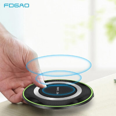 

FDGAOQI wireless charging disc base 10W fast charger ultra-thin mobile phone charger