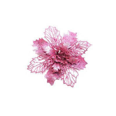 

Artificial Poinsettia Flowers Christmas Wreath Christmas Tree Flowers Ornaments For Party