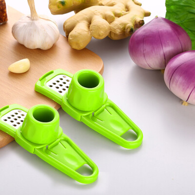 

Toponeto 2PCS Multifunction Stainless Steel Pressing Garlic Slicer Cutter Shredder Kitchen Tool