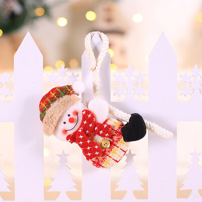 

Gobestart Christmas Ornaments Gift Santa Claus Snowman Rein deer Toy Hang Decorations