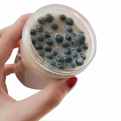 

〖Follure〗Milk Tea Black Beans Mixing Cloud Slime Putty Scented Stress Clay Toy