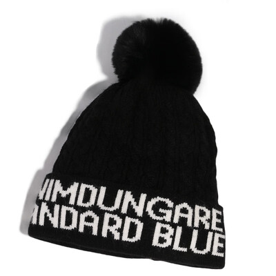 

Hat ladies fallwinter Korean wave wool hat ins Joker warm knit hat net red fashion fur ball head cap