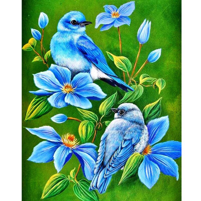 

Gobestart 5D Embroidery Paintings Rhinestone Pasted DIY Diamond Painting Cross Stitch