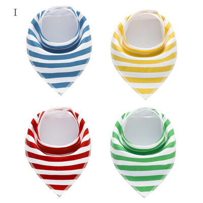 

Cotton Baby Bibs Newborn Triangle Feeding Nursing Bandana Burp Cloths 4Pcs