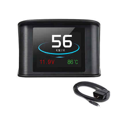 

Car OBD2 Digital HUD Digital Head Up Display RPM KMh Water Temperature Speed Fuel Consumption Voltage P10