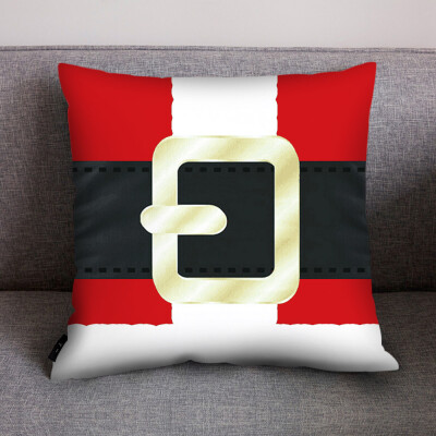 

Tailored Merry Christmas Print Pillow Case Polyester Sofa Car Cushion Cover Home Decor