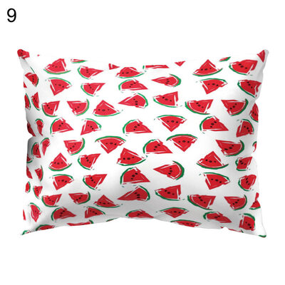 

Circle Flower Fruit Pillow Cover Cushion Case Home Car Sofa Bedroom Hotel Decor