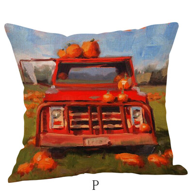 

〖Follure〗Halloween Pillow Cases Linen Sofa Pumpkin ghosts Cushion Cover Home Decor