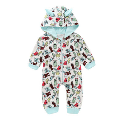 

Newborn Rompers for babies Toddlers Long Sleeve Cartoon Print Baby Girl Jumpsuits Childrens Overalls Pyjamas Kids Clothing Girl