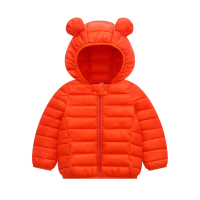 

Baby Outerwear Boys Winter Baby Boy Girl Outerwear Casual Ear Hoodie Design Zipper Sweatshirt Kids Coat Outfits Tops