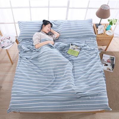 

Xin Yan travel wash cotton sleeping bag three travel supplies across dirty sheets hotel portable anti-dirty bed cover 221m McGraws